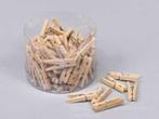 Houten knijpertjes naturel 3 cm. 72 stuks Knijpertjes, Ophalen of Verzenden, Nieuw