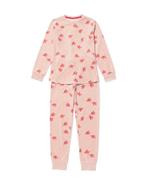 HEMA Kinderpyjama velours vogel roze, Verzenden, Nieuw