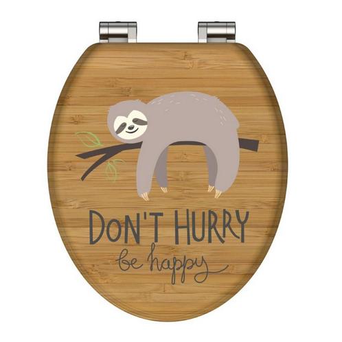 Toiletbril Schutte Lupos Softclose Dont Hurry Bruin, Huis en Inrichting, Badkamer | Badtextiel en Accessoires, Ophalen of Verzenden