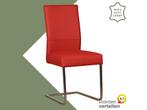 Leren eetkamerstoel Remix - Toledo Ducati (rood) -, Huis en Inrichting, Stoelen, Nieuw, Ophalen of Verzenden, Eén, Rood