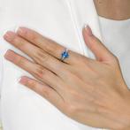 Ring - 18 karaat Witgoud - 2.71ct. tw. Topaas - Diamant, Nieuw