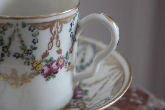 Porcelaine de Paris - Kop en schotel (2) - Tasse et, Antiek en Kunst, Antiek | Glas en Kristal