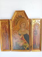 Drieluik - Hout - 1960-1970 - Madonna met Kind, Antiek en Kunst