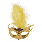 Venetiaans masker metallic goud, Kleding | Dames, Ophalen of Verzenden, Nieuw