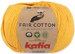 Katia Fair Cotton - 20 geel - Biologisch Katoengaren, Hobby en Vrije tijd, Breien en Haken, Ophalen of Verzenden, Nieuw