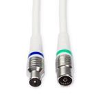 Coax kabel - Technetix - 3 meter (Digitaal, Wit), Verzenden, Nieuw