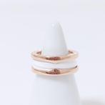 Bvlgari - Ring - B.zero 1 - 18 karaat Roségoud, Keramiek, Nieuw