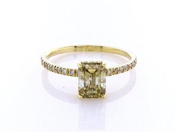 Ring - 14 karaat Geel goud -  1.30ct. tw. Diamant