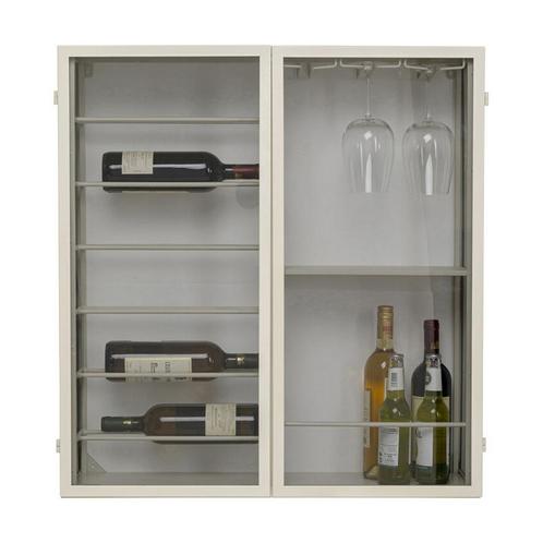 *WOONWINKEL* Kare Design Lisboa Cream Wijnrek Beige Vitrine, Huis en Inrichting, Woonaccessoires | Wijnrekken, Nieuw, Verzenden