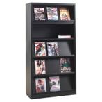 Tijdschriftenkast Folderkast 195x100x42cm zwart, Gebruikt -, Ophalen of Verzenden, Gebruikt, Overige typen