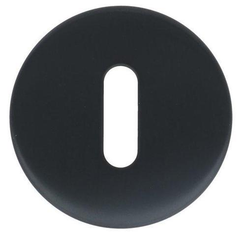 Sleutelplaatje Rond PVD Gunmetal, Doe-het-zelf en Verbouw, Hang- en Sluitwerk, Nieuw, Ophalen of Verzenden