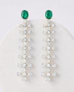 Cocktail oorbellen - 14 karaat Geel goud - 3.16ct. tw.