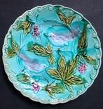 Sarreguemines - Bord (6) - Aardewerk - Assiettes barbotine