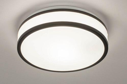 Rietveld Plafondlampen - Wit, Zwart - Kunststof, Huis en Inrichting, Lampen | Plafondlampen, Verzenden
