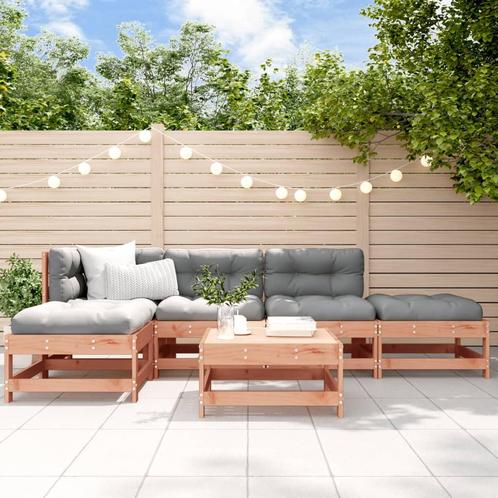 vidaXL 6-delige Loungeset massief douglashout, Tuin en Terras, Tuinsets en Loungesets, Loungeset, Nieuw, 6 zitplaatsen, Verzenden
