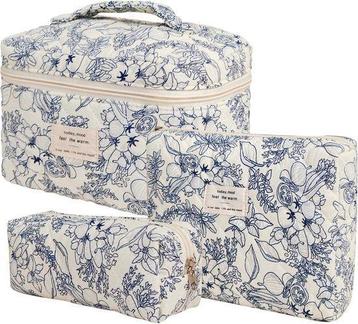 Tweedekans | SC Travel Essentials - 3-delige Make-up Tas Set beschikbaar voor biedingen