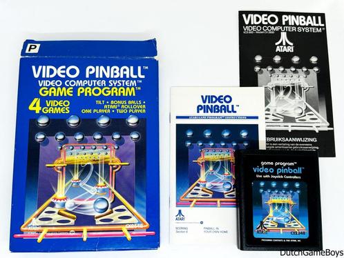 Atari 2600 - Game Program - 4 - Video Pinball, Spelcomputers en Games, Spelcomputers | Atari, Gebruikt, Verzenden