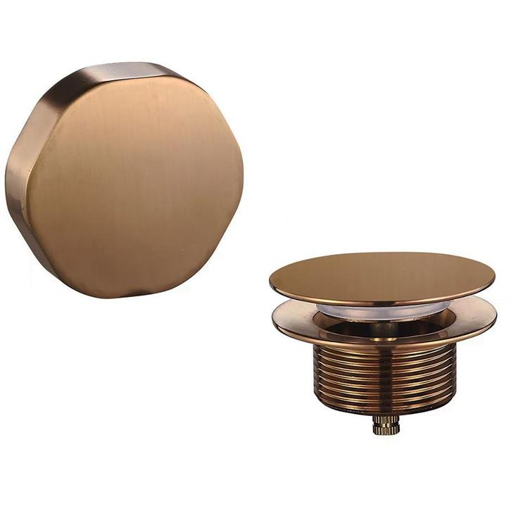 Wiesbaden Doblar Badafvoer met Overloop - Geborsteld Brons, Doe-het-zelf en Verbouw, Sanitair, Nieuw, Ophalen of Verzenden