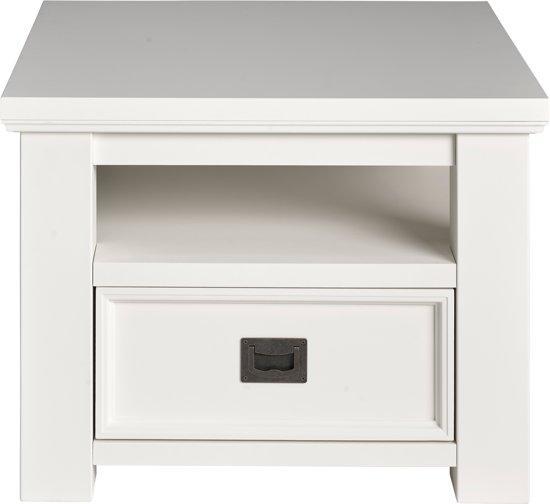 Showmodel - Salontafel Rosaly 60 X 60 Cm Wit Wit, Huis en Inrichting, Tafels | Bijzettafels, Verzenden