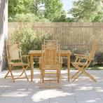 vidaXL Tuinstoelen 4 st inklapbaar 53x66x99 bamboe, Tuin en Terras, Tuinstoelen, Verzenden, Nieuw, Hout