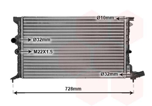 RADIATOR VOOR CITROEN XANTIA X1/X2 1993-1998 00001301N9, Auto-onderdelen, Airco en Verwarming, Nieuw, Ophalen of Verzenden