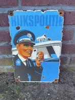 Zeldzaam emaille bord – “Rijkspolitie” – Nederlandse politie