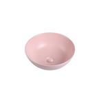Waskom Luisa 41x41x15cm mat roze inclusief afvoerplug, Verzenden, Nieuw