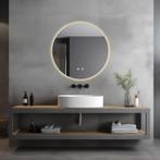 LED-badkamerspiegel Aurora, dimbaar, met 3 lichtkleuren - 70, Huis en Inrichting, Woonaccessoires | Spiegels, Verzenden, Nieuw