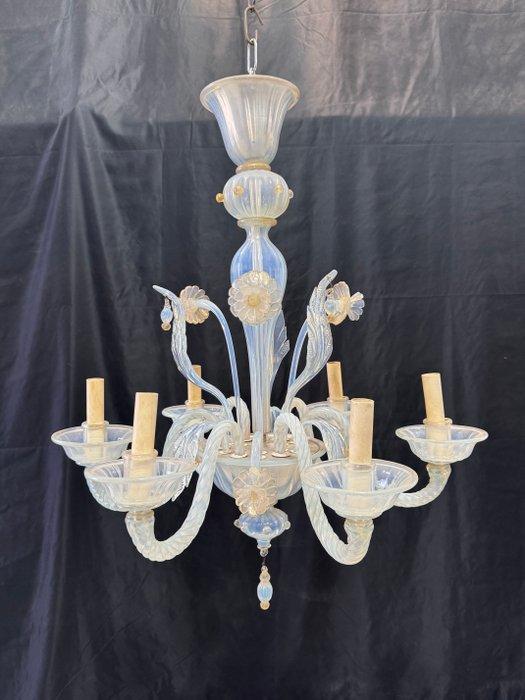 Kroonluchter - Florus - Muranoglas - 6 luci, Antiek en Kunst, Antiek | Lampen