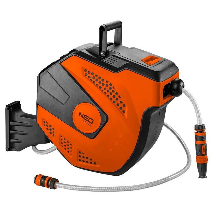 Muurhaspel met tuinslang - 20 + 2 meter - Met oprolautomaat, Tuin en Terras, Tuinslangen, Tuinslanghaspel, Nieuw, Ophalen of Verzenden