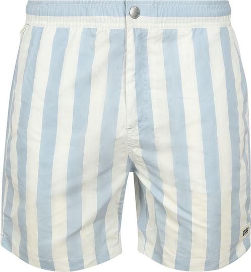 Scotch & Soda Zwembroek Strepen Licht Blauw maat L Heren, Kleding | Heren, Broeken en Pantalons, Nieuw, Maat 52/54 (L), Verzenden