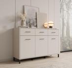 Meubella Dressoir 138x40x90 beige | Opbergkast met lades, Huis en Inrichting, Kasten | Dressoirs, 100 tot 150 cm, Verzenden, Nieuw