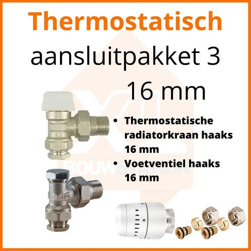 Eco 4 Thermostatisch M30 aansluitpakket 3 t.b.v. 16 mm buis, Doe-het-zelf en Verbouw, Verwarming en Radiatoren, Radiator, Nieuw