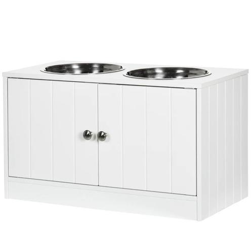 TRUUSK Verhoogde Honden Voerbak met 2 RVS Schalen - 44L Opbe, Dieren en Toebehoren, Honden-accessoires, Nieuw, Verzenden