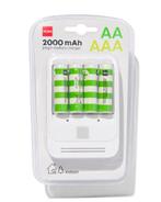 HEMA Batterijlader inclusief 4 AA batterijen, Verzenden, Nieuw