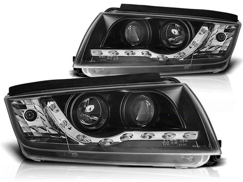 Koplampen Skoda Fabia 99-07 DRL Look Zwart, Auto-onderdelen, Overige Auto-onderdelen, Ophalen of Verzenden