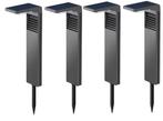 4-12x Zonne Tuinlamp IP64 Waterdicht Warm Wit LED Padverlich, Tuin en Terras, Buitenverlichting, Verzenden, Nieuw
