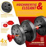 RE:SPORT 2-in-1 halterset, 15-30 kg, halterset verstelbaar,, Verzenden, Nieuw