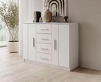 Meubella ladekast Blake wit 120cm lades, Huis en Inrichting, Kasten | Ladekasten, 100 tot 150 cm, Verzenden, Nieuw, Modern