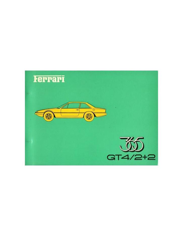 1973 FERRARI 365GT4 2+2 ONDERDELENHANDBOEK 78/73, Auto diversen, Handleidingen en Instructieboekjes