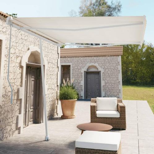 vidaXL Luifelpaalset 300x245 cm ijzer wit, Tuin en Terras, Zonneschermen, Nieuw, Verzenden