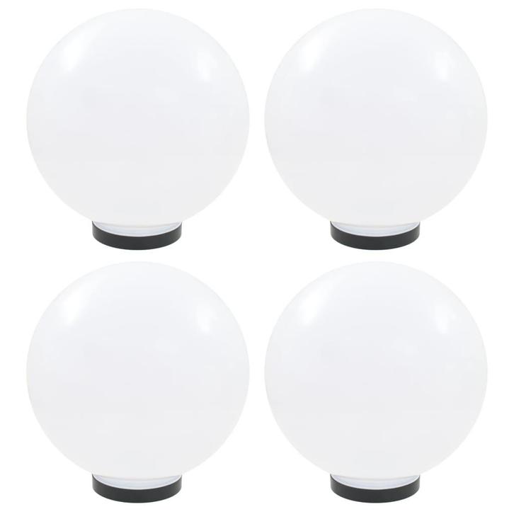 vidaXL LED-bollampen 4 st rond 30 cm PMMA, Tuin en Terras, Buitenverlichting, Nieuw, Kunststof, Verzenden