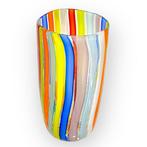 Filippo Maso - Vaas - Muranoglas - Gekleurde filigraanvaas