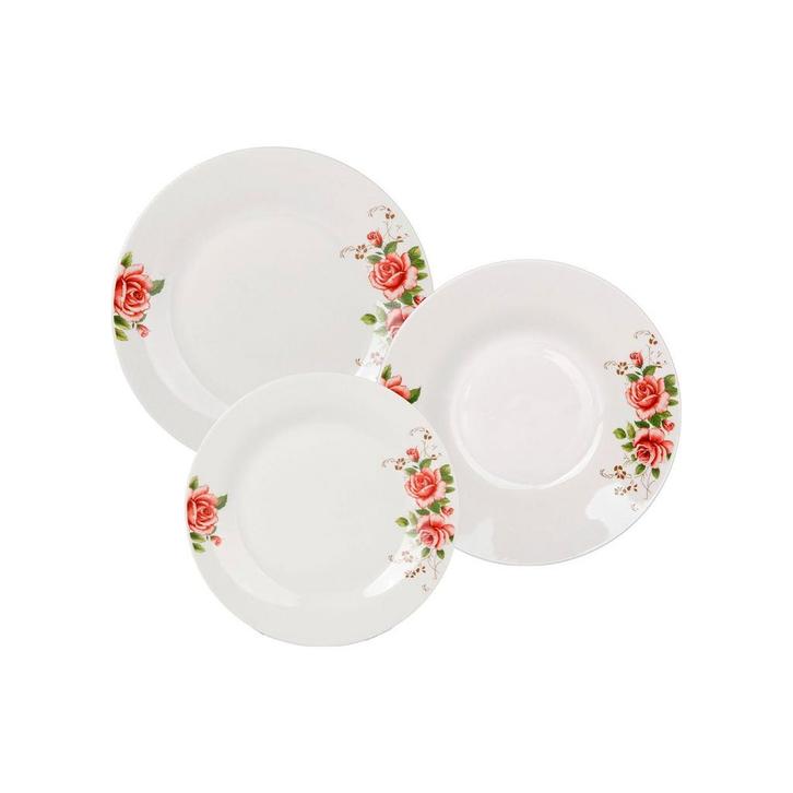 Bella Fiore Premium 18-delige Bordenset Porselein –, Huis en Inrichting, Keuken | Servies, Ophalen of Verzenden