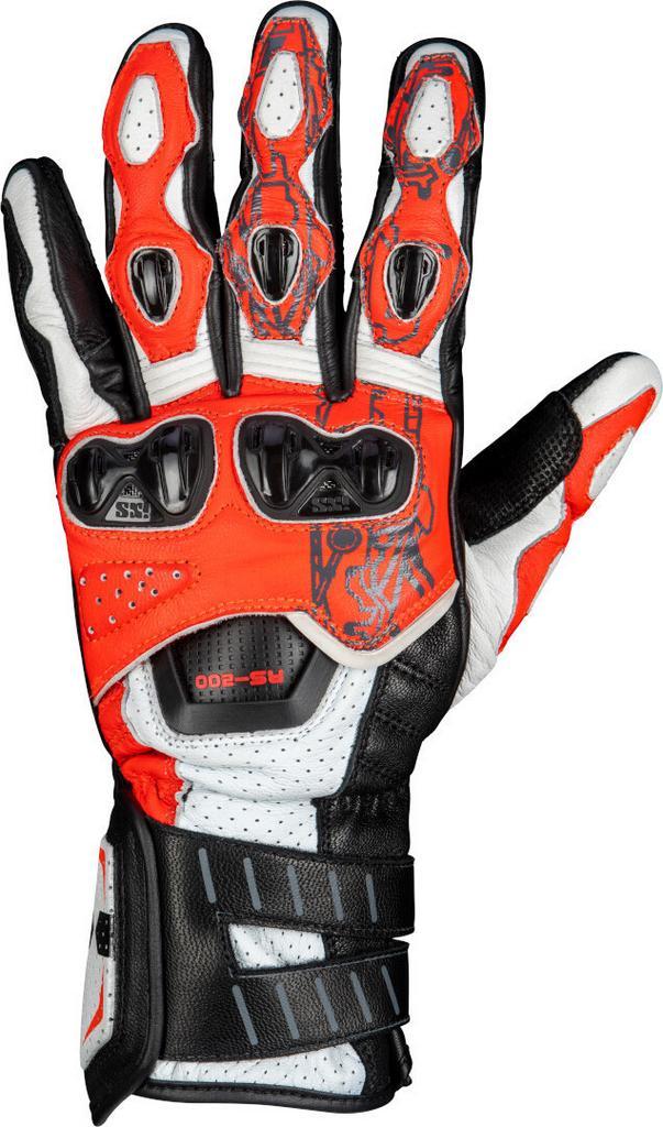 IXS RS-200 3.0 Wit Zwart Rood Handschoenen, Motoren, Kleding | Motorkleding, Heren, Nieuw met kaartje, Handschoenen, Verzenden