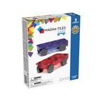 Magna Tiles - 2 stuks Cars Rood/Paars Autos Clear Colors -, Nieuw