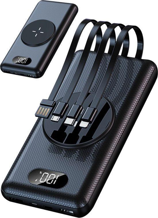 2dekans | iSetchi 20.000 mAh Powerbank (4-in-1) Geschikt, Telecommunicatie, Mobiele telefoons | Telefoon-opladers, Zo goed als nieuw