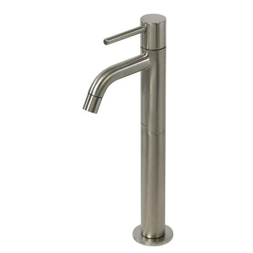 Fonteinkraan Plieger Napoli Hoog 28.4cm Geborsteld Chroom, Doe-het-zelf en Verbouw, Sanitair, Kraan, Nieuw, Chroom, Ophalen of Verzenden