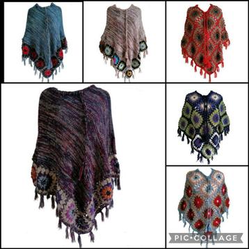 Poncho/Gipsy gehaakte  poncho/