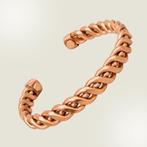 Koperen gezondheids-klemarmband gevlochten, met 2 magneten, Ophalen of Verzenden, Nieuw